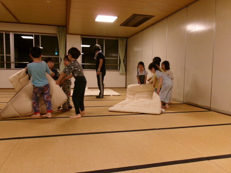 さあ、寝る準備。