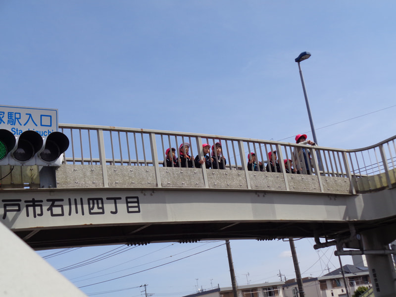 たか～い！車がいっぱい見える！信号が大きい！