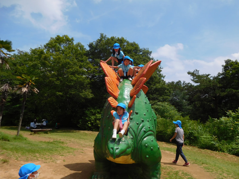 森林公園で遊んだよ