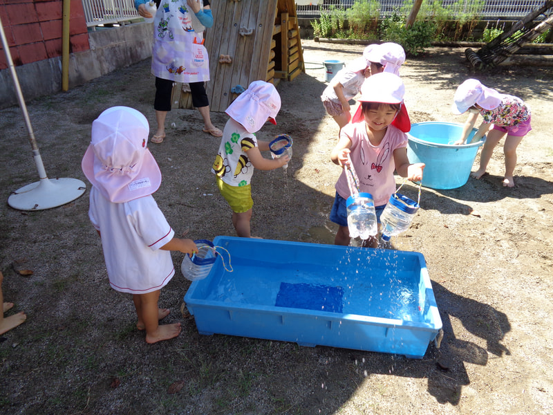 こあら組も水遊び