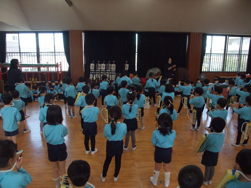 年中組さんを聞きに来たのは年長組さん