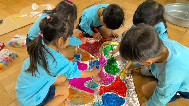 ピカピカ光るね