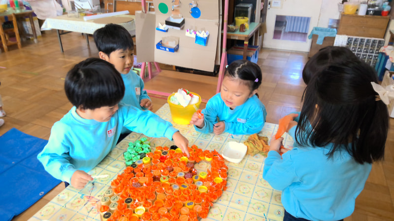 まるめて　つめて